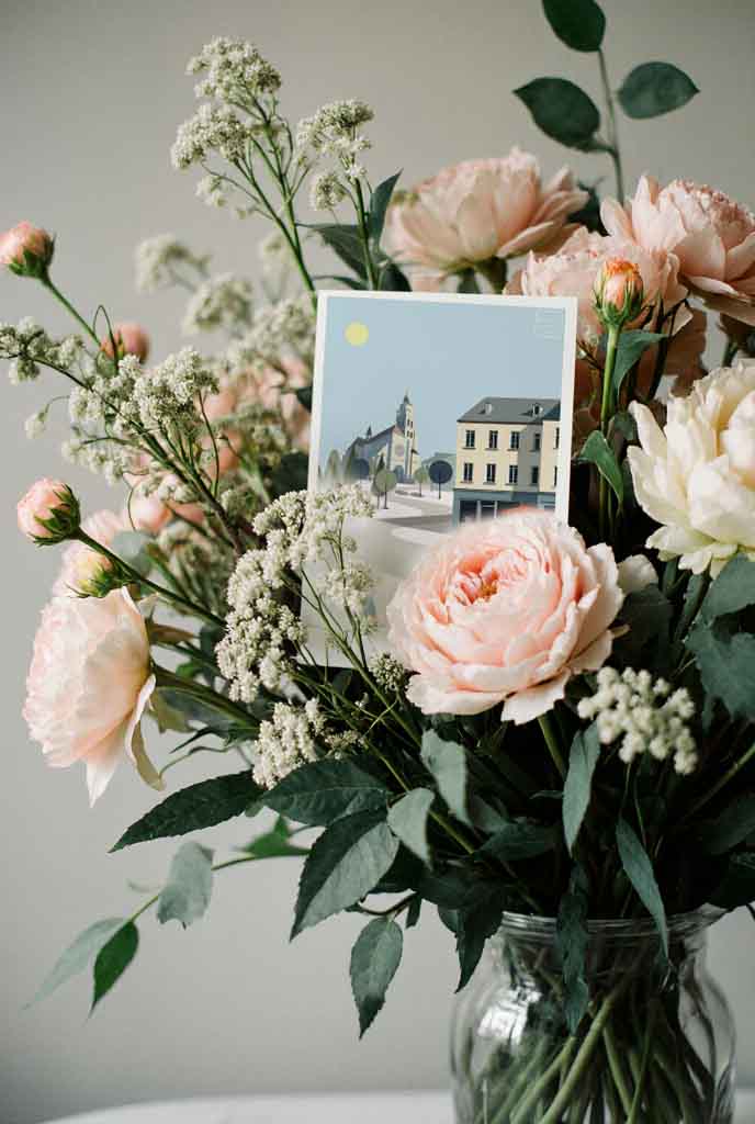 Lot de 5 cartes postales - Bien sur Mon Isle