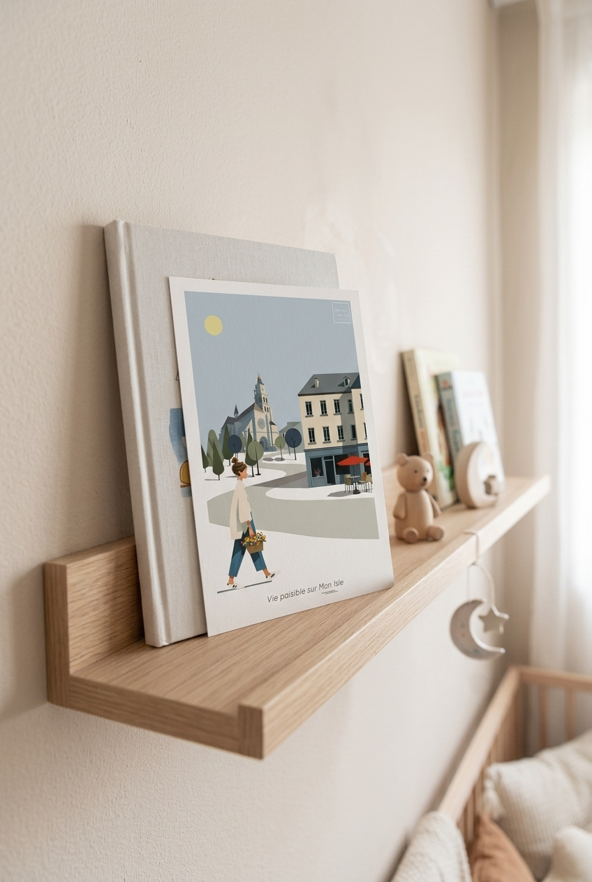 Lot de 5 cartes postales - Bien sur Mon Isle